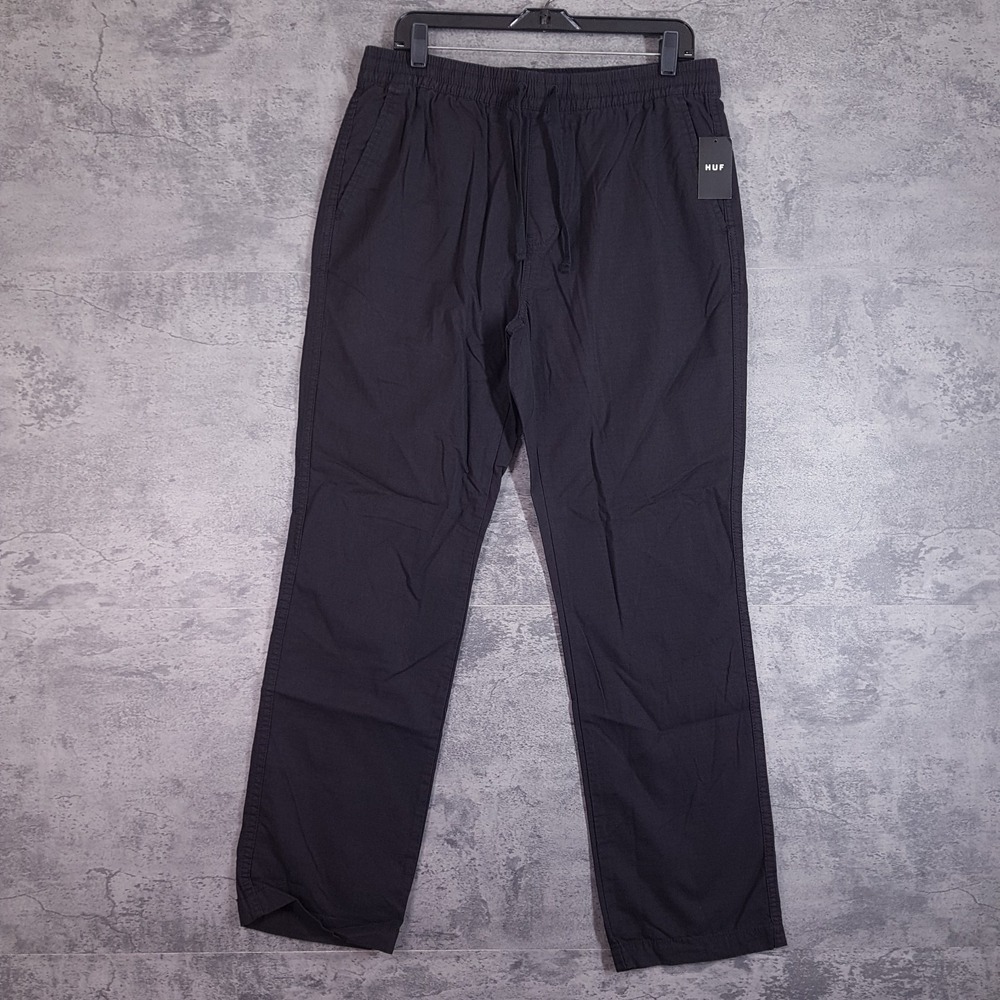 HUF Surplus Easy Pants Mens Size LARGE Black Skater